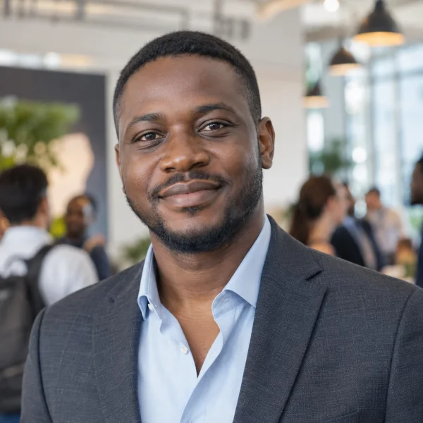 AI-generated portrait of founder Daniel Okafor